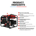 GENPOWER 3.6kW Peak 3.2kW Open Frame Inverter Generator Outdoor Recreation > Camping > Batteries & Generators Micks Gone Bush - Micks Gone Bush