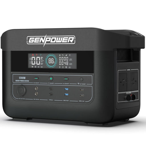 GENPOWER 1200W Portable Lithium Power Station Tools > Other Tools > Power & Electrical Supplies Micks Gone Bush - Micks Gone Bush