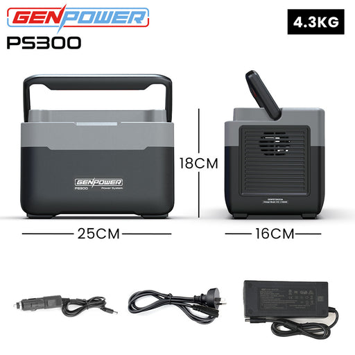 GENPOWER 300W Portable Lithium Power Station Tools > Other Tools > Power & Electrical Supplies Micks Gone Bush - Micks Gone Bush