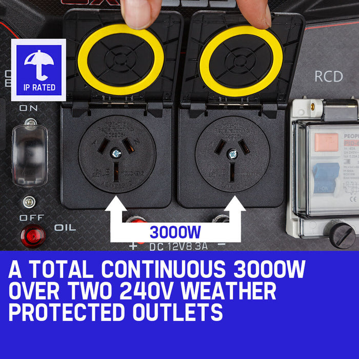 GENPOWER 4.2kW Peak 3kW Rated Generator Tools > Power Tools > Generators Micks Gone Bush - Micks Gone Bush