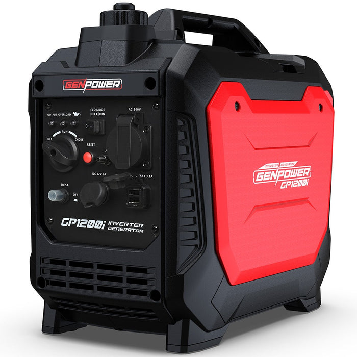 GENPOWER 1.2kW Peak 1.0kW Inverter Generator Outdoor Recreation > Camping > Batteries & Generators Micks Gone Bush - Micks Gone Bush