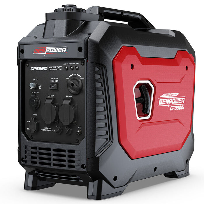 GENPOWER 3.5kW Peak 3kW Enclosed Inverter Generator Outdoor Recreation > Camping > Batteries & Generators Micks Gone Bush - Micks Gone Bush