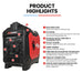 GENPOWER 3.5kW Peak 3kW Enclosed Inverter Generator Outdoor Recreation > Camping > Batteries & Generators Micks Gone Bush - Micks Gone Bush