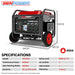 GENPOWER 6kW Peak 5kW Open Frame Inverter Generator Outdoor Recreation > Camping > Batteries & Generators Micks Gone Bush - Micks Gone Bush