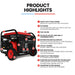 GENPOWER 6kW Peak 5kW Open Frame Inverter Generator Outdoor Recreation > Camping > Batteries & Generators Micks Gone Bush - Micks Gone Bush
