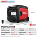 GENPOWER 6.2kW Peak 6.0kW Inverter Generator Push Button & Remote Start Outdoor Recreation > Camping > Batteries & Generators Micks Gone Bush - Micks Gone Bush