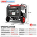 GENPOWER 8.5kW Peak 7.2kw Open Frame Inverter Generator, Push-Button Start Outdoor Recreation > Camping > Batteries & Generators Micks Gone Bush - Micks Gone Bush