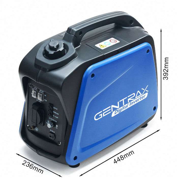 Gentrax 1200w Pure Sine Wave Inverter Generator Outdoor Recreation > Camping > Batteries & Generators Micks Gone Bush - Micks Gone Bush