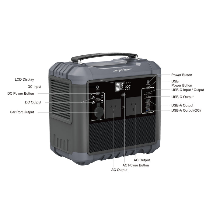 1000W Portable Power Station JumpsPower Battery Charger Home & Garden > Solar Panels > Portable Solar Panels Micks Gone Bush - Micks Gone Bush