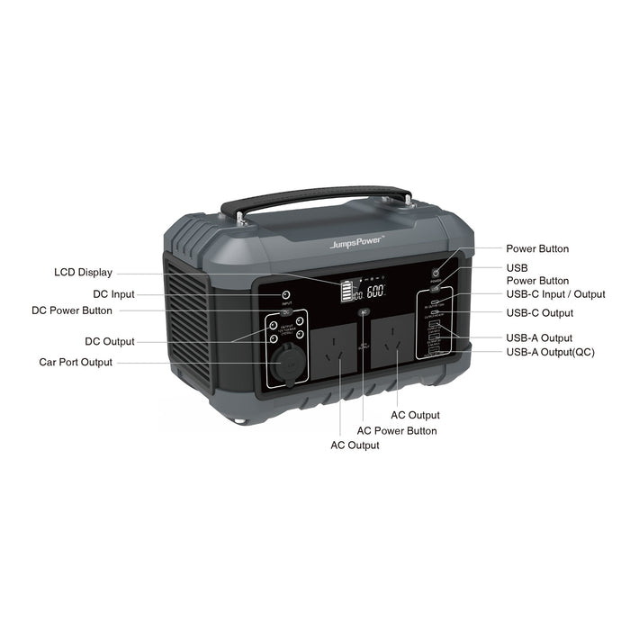 600W Portable Power Station JumpsPower Battery Charger Home & Garden > Solar Panels > Portable Solar Panels Micks Gone Bush - Micks Gone Bush
