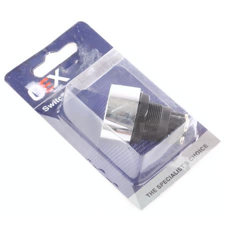OEX Push Button Switch Off - Mom On - Spst 12V Green Illuminated 50A ACX3674BL SWITCH OEX - Micks Gone Bush