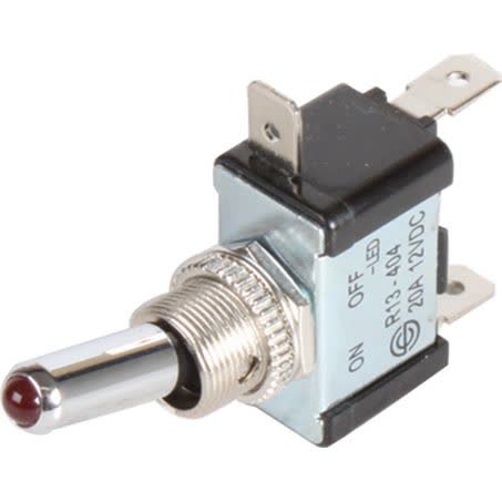 OEX Toggle Switch On/off Spst 12V Red Illuminated 20A Part No. ACX3891BL SWITCH OEX - Micks Gone Bush