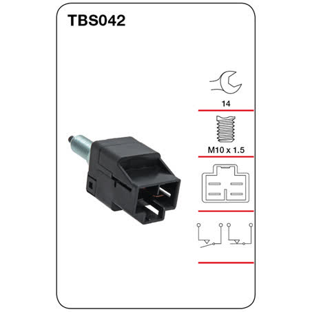 Tridon Stop Light Switch TBS042 M10 X 1.5 Dual Circuit SWITCH TRIDON - Micks Gone Bush
