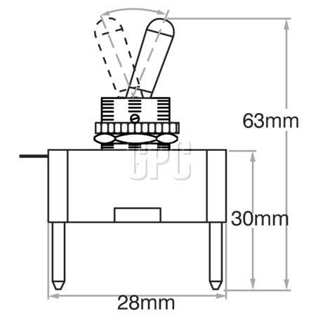 OEX Toggle Switch On/off Spst 12V Red Illuminated 20A Part No. ACX3891BL SWITCH OEX - Micks Gone Bush