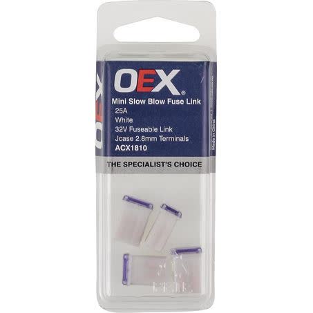 OEX Fusible Link Micro Female M Case 25A White Pack Of 4 ACX1810 FUSIBLE LINK OEX - Micks Gone Bush
