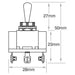 Narva Metal Toggle Switch On/off/on Spdt 20A 12V 60056BL SWITCH NARVA - Micks Gone Bush