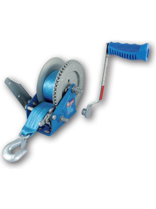 ARK Winch 900Kg 5:1 / 1:1 Ratio 50mm X 7.5M Webbing UV Coated Display Box W905W Others ARK - Micks Gone Bush