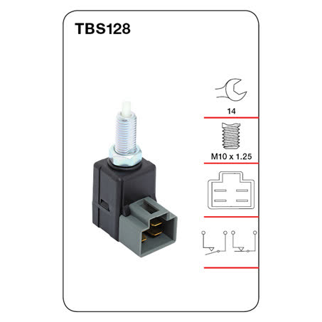 Tridon Stop Light Switch TBS128 M10 X 1.25 Dual Circuit SWITCH TRIDON - Micks Gone Bush