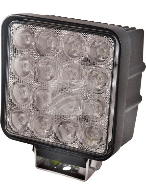 Jaylec LED Square Worklamp Flood Beam 10-30V 48Watt 16 Leds Black WL0705 LED Lights Jaylec - Micks Gone Bush