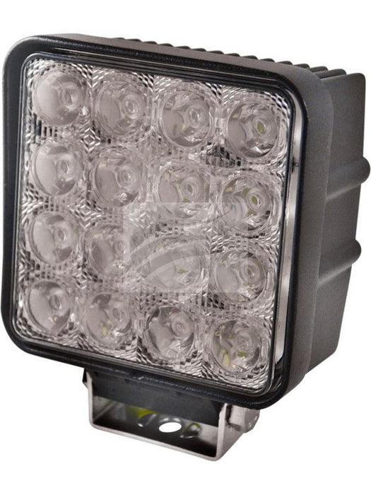 Jaylec LED Square Worklamp Flood Beam 10-30V 48Watt 16 Leds Black WL0705 LED Lights Jaylec - Micks Gone Bush