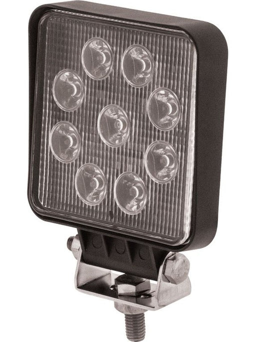 Jaylec LED Square Worklamp Spot Beam 10-30V 27 W 9 Leds Black Abs WL0803 LED Lights Jaylec - Micks Gone Bush