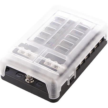 OEX ACX5124 12-WAY Standard Blade Fuse Box 150A 12V Negative Busbar FUSE BOX OEX - Micks Gone Bush