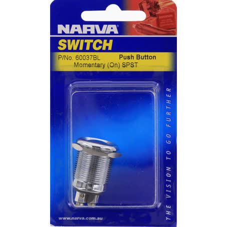 Narva Push Button Switch Momentary On Spst 20A 12V Part No. 60037BL SWITCH NARVA - Micks Gone Bush