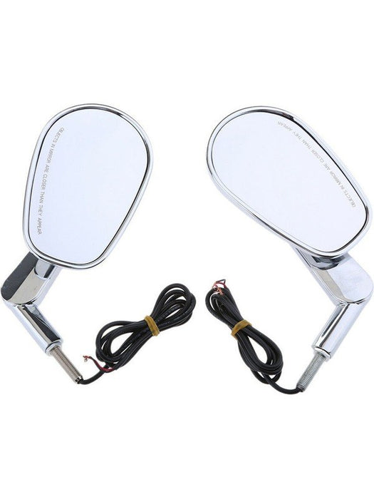Attitude Rearview Mirror & LED Turn Signals Combo Chrome For VROD XF110859-E ATTITUDE INC - Micks Gone Bush