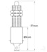 OEX Stop Lamp Switch On - Mom Off - Spst 12/24V 2 Blade ACX3467BL SWITCH OEX - Micks Gone Bush