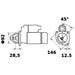 Mahle Starter Motor 12V 11 Tooth CW MS145 STARTER MOTOR MAHLE - Micks Gone Bush