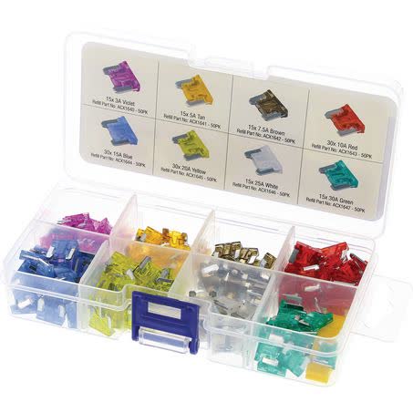 OEX Low Profile Mini Fuse Assortment Kit 166 Piece ACX1735 FUSE ASSORTMENT OEX - Micks Gone Bush