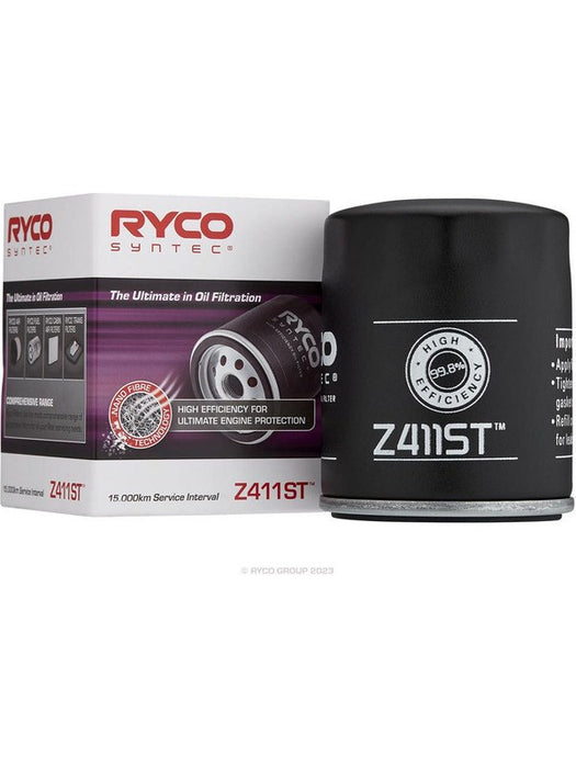 Ryco Syntec Oil Filter Z411ST Ryco - Micks Gone Bush