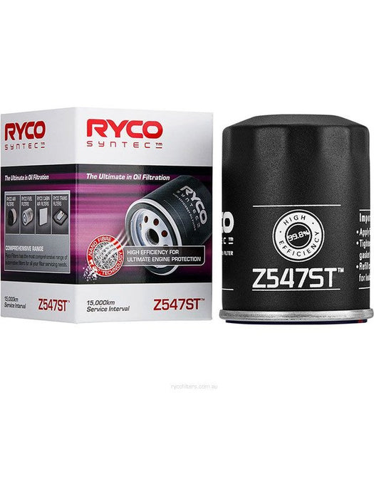 Ryco Syntec Oil Filter Z547ST Ryco - Micks Gone Bush