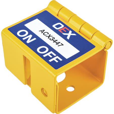 OEX Yellow Lockout Bracket 2MM Stainless Steel ACX3447 SWITCH PART OTHER OEX - Micks Gone Bush