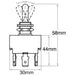 OEX Toggle Switch Mom On - Off - Mom On - Spdt 12/24V 20A Part No. ACX1964BL SWITCH OEX - Micks Gone Bush