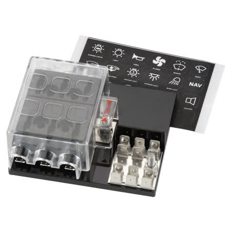 Narva Fuse Box Standard Blade 6 Way 25A Part No. 54440 FUSE BOX NARVA - Micks Gone Bush