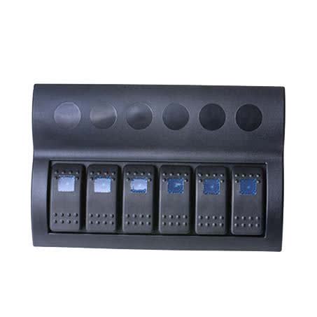 Drivetech 4X4 Rocker 6 Switch Panel On-off Spst 12 Or 24V DT-11031 SWITCH DRIVETECH 4X4 - Micks Gone Bush