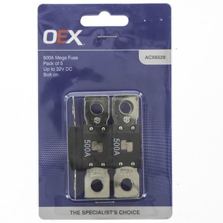OEX Mega Fuse 500A Bolt On Pack Of 5 ACX6529 FUSE OEX - Micks Gone Bush