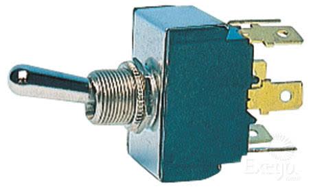 Cole Hersee Toggle Switch Dpdt On/off/on 12/24V 25A 55019BL SWITCH COLE HERSEE - Micks Gone Bush