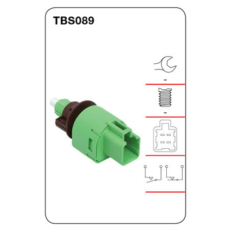 Tridon Stop Light Switch 12V 2-TERMINAL Off-on TBS089 SWITCH TRIDON - Micks Gone Bush