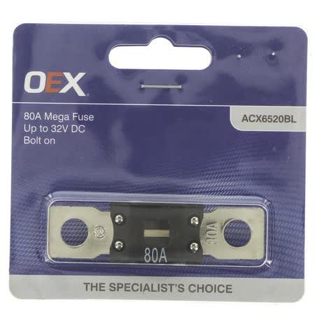 OEX Mega Fuse 80A Bolt On Single Pack ACX6520BL FUSE OEX - Micks Gone Bush