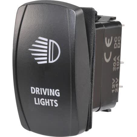 Narva Sealed Rocker Switch Off/on Spdt 12V/24V Blue LED Illuminated Driving Lights Symbol 63220BL SWITCH NARVA - Micks Gone Bush