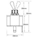 Narva Toggle Switch Off/momentary On Spst 20A 12V 60069BL SWITCH NARVA - Micks Gone Bush