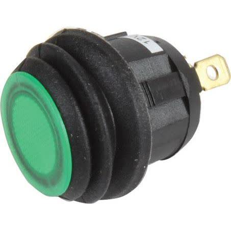 Narva Rocker Switch Off/on Spst Green LED 20A 12V Part No. 62038BL SWITCH NARVA - Micks Gone Bush