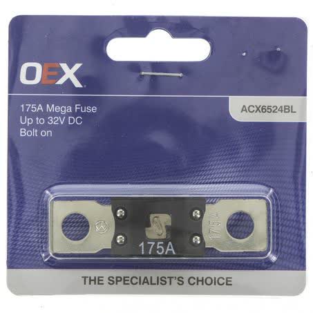 OEX Mega Fuse 175A Bolt On Single Pack 32V DC Part No. ACX6524BL FUSE OEX - Micks Gone Bush