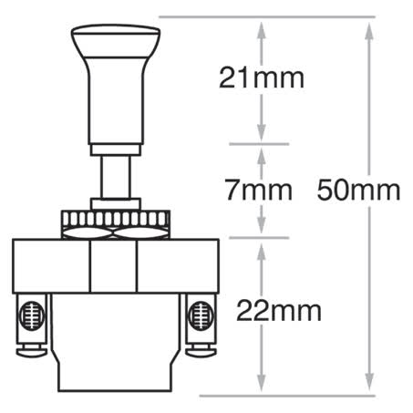 Narva Push/pull Switch Off/on Spst 16A 12V Part No. 60023BL SWITCH NARVA - Micks Gone Bush
