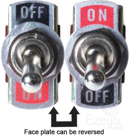 Revolution Toggle Switch On-off Spst 20A 12V 12MM Mount 56-90029BLR SWITCH REVOLUTION - Micks Gone Bush