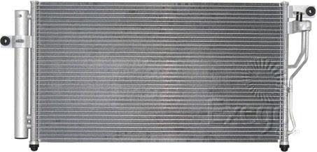 Hanon System HCC Air Conditioning Condenser Parallel Flow Inlet Pad Outlet Pad CNX148 AIR CONDITIONING CONDENSER HANON SYSTEM - Micks Gone Bush