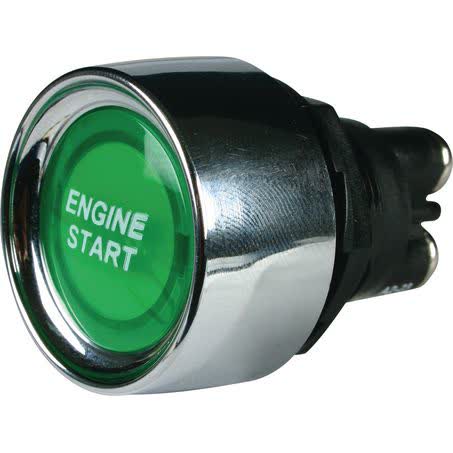 OEX Push Button Switch Off - Mom On - Spst 12V Green Illuminated 50A ACX3674BL SWITCH OEX - Micks Gone Bush