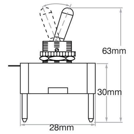 OEX Toggle Switch On/off Spst 12V Red Illuminated 20A Part No. ACX3891BL SWITCH OEX - Micks Gone Bush